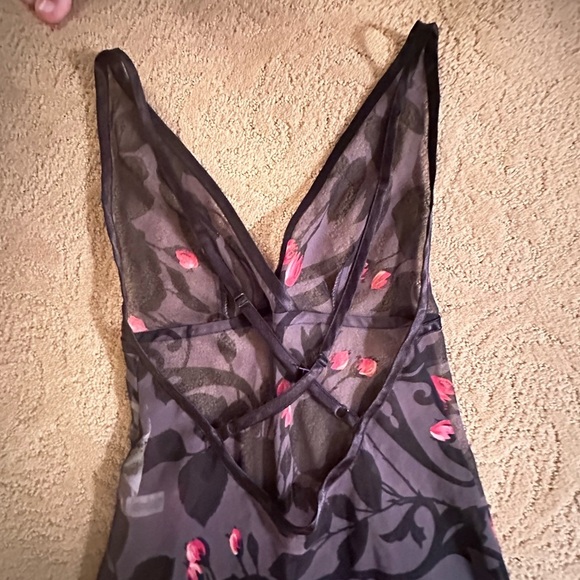 Victoria's Secret Purple and Red Maxi Sundress V-Neck Sleeveless - Picture 4 of 11